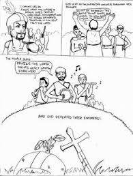 Jehoshaphat And The Choir That Led An Army Coloring Page By Heather Cole God Corrected Isra Bible Coloring Pages Bible Stories For Kids Bible Study For Kids