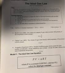 This ideal gas law calculator will help you establish the properties of an ideal gas subject to pressure, temperature, or volume changes. Solved Tverted Lecture Y Worksheet The Ideal Gas Law How Chegg Com