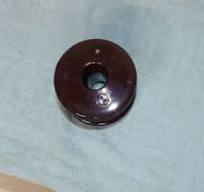 Vintage Brown Ceramic Spool Insulator Circle L | eBay