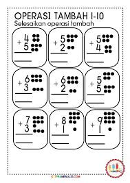 Tolak dan tambah dalam bentuk lazim (latihan cuti sekolah via cikgujoesekolahasli.blogspot.com. Lembaran Kerja Operasi Tambah Dalam Lingkungan 10 Kitpramenulis