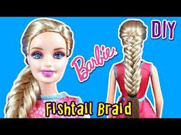 How To Make Fishtail Braid For Barbie Doll Barbie Hair Tutorial Making Kids Toys Youtube Barbie Hairstyle Barbie Hair Barbie Doll Hairstyles