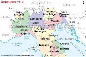 Physical map of northern italy with cities and towns. Map Of Northern Italy Northern Italy Map Northern Italy Map Italy Map Northern Italy
