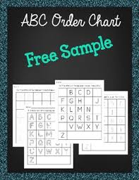 Abc Order Chart Free By That Special Sparkle Teacher Tpt