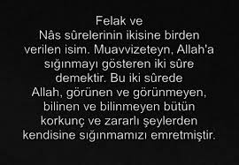 Felak Ve Nas Surelerinin Ikisine Birden Verilen Isim Muavvizeteyn Allah A Siginmayi Gosteren Iki Sure Demektir Bu Iki Surede Allah Gor Goruntuler Ile Messages Dualar Nasa