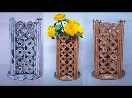 Tempel gulungan koran di sekeliling kaleng bekas. Cara Membuat Vas Bunga Dari Koran Bekas Ide Dari Koran Bekas Daur Ulang Koran Bekas Youtube