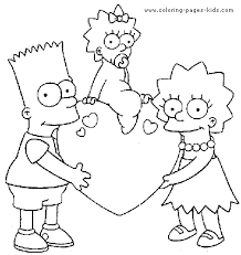 The Simpsons Color Page Coloring Pages For Kids Cartoon Character Valentines Day Coloring Page Valentine Coloring Pages Printable Valentines Coloring Pages
