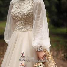 Balon Kol Tesettur Elbise Modelleri Yeni Sezonu Balon Elbise Kol Modell Hijab Wedding Dresses Wedding Dresses