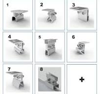AS Aluminum Solar Metal Roof Clamp Metal Clip - angelssolar