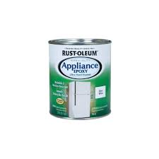 Creates a smooth, washable surface that refinishes the exterior of appliances including refrigerators, dishwashers, laundry machines and other indoor metal applications (cabinets, tables) Rust Oleum Specialty 1 Qt Appliance Epoxy Gloss White Interior Enamel Paint 2 Pack 241168 The Home Depot Rustoleum Color Refrigerator Tile Refinishing