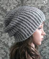 Knitting Pattern Easy Beginner Knit Slouchy Hat Pattern Knit Slouchy Hat Pattern Crochet Hat Pattern Easy Knit Hat