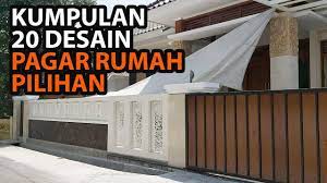 Perlu anda ketahui pagar dan dinding memiliki fungsi yang berbeda, jika dinding dibuat dari batu bata atau beton. Review Rumah 20 Desain Pagar Pilihan Terbaik Part1 Youtube