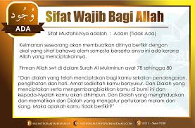 Maksudnya, allah adalah zat yang pasti ada, dia berdiri sendiri, tidak diciptakan oleh siapapun dan tidak ada tuhan selain allah ta'ala. Sekolah Rendah Islam Integrasi Tahfiz Sains Sifat Wajib Bagi Allah Wujud Facebook