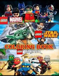 Coloring is a fun way to develop your creativity your concentration and motor skills while forgetting daily stress. Lego 3 In 1 Coloring Book Super Heroes Marvel Dc Star Wars Ninjago Great Coloring Pages For Kids And Adults By Mrs Fox