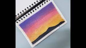 Drawing Sunset Using Colored Pencils Youtube Doing so is easy with the help of this simple all you will need is a pencil and a piece of paper.