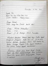 Cantumkan pihak yang terlibat didalam pengalihan suatu kuasa. Contoh Surat Izin Sakit Tulisan Tangan Sma Ruang Sipil