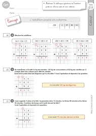 La soustraction posée avec et sans retenue. Ce1 Cycle2 Evaluations Corrigees L Addition Posee Avec Et Sans Retenue