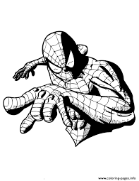 Download Comic Book Superhero Spider Man Colouring Page Coloring Pages Printable
