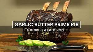 Garlic Butter Prime Rib Roast Sous Vide Youtube Prime Rib Roast Rib Roast Prime Rib