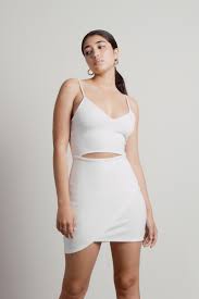 Maybe you would like to learn more about one of these? Katy Front Cutout Bodycon Mini Dress In White 34 Tobi Us