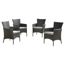 Check spelling or type a new query. Malta Set Of 4 Wicker Patio Dining Chair With Cushions Gray Christopher Knight Home Target