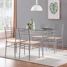 ✅ browse our daily deals for even more savings! Kitchen Dining Table Sets Tempered Glass Table With 4 Chairs Walmart Com Walmart Com
