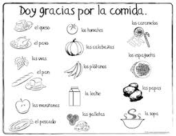 Spanish Thanksgiving Vocabulary Coloring Pages Spanish Playground Spanish Thanksgiving Preschool Spanish Thanksgiving Vocabulary