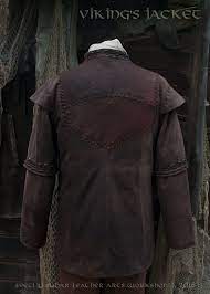 Viking Leather Jacket Inspired Ragnar Lothbrok Custom Size Larp Equipment Style Fantasy Made To Order Ragnar Lothbrok Leather Vikings