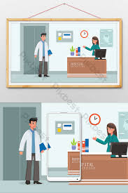 All png images can be used for personal use unless stated otherwise. Cartoon Doctor Nurse See A Consultation Hospital Medical Health Illustration Illustration Ai Free Download Pikbest