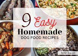 This homemade dog food recipe makes 5 lbs of dog food at 865 calories per lb. Homemade Dog Food Recipes Better Dog