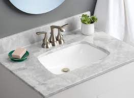 Kitchen remodels can get expensive, though, and high quality countertops come with a hefty price tag. 3 Cheap Bathroom Countertops Ideas For A Budget Friendly Refresh Hunker Bathroom Countertops Cheap Bathrooms Bathroom Decor Apartment Small