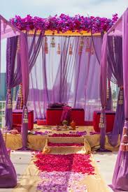 Dark Pink And Purple Combination Indian Wedding Decorations Contemporary Wedding Wedding Mandap