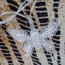 Guirnalda luces led mariposas 2mts de largo Color cálido