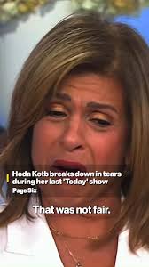 Hoda Kotb breaks down in tears during her last 'Today' show