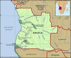 Angola is located on the southwestern atlantic coast of africa between namibia and the republic of the congo. Benguela Angola Britannica