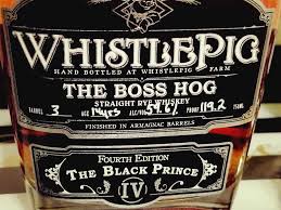 Whistle Pig The Boss Hog Black Prince Whiskey Barrel Jack Daniels Whiskey Bottle Whiskey