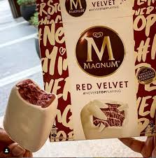 Magnum Red Velvet Ice Cream Bars Icecream Bar Magnum Ice Cream Red Velvet Ice Cream