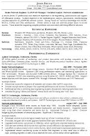 Network Engineer Resume Example