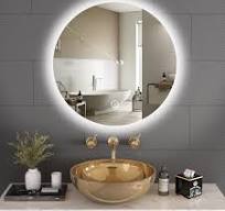 China Factory Rectangle Makeup Mirror with LED Light Bathroom Furniture  Electronic Bath Wall Smart Mirrors
