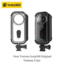 Insta360 one x is a 5.7k 360 camera that incorporates almost all of the best features of its competitors, and adds some features that have you can use the one x in rough environments with an optional protective hardcase accessory. New Version Insta360 One X Venture Case Insta 360 5m Diving Waterproof Housing Shell Protective Case For Insta360 Accessories 360 Video Camera Accessories Aliexpress