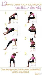 10 Minute Chair Yoga Routine Social Hermit Chair Yoga Yoga For Beginners Yoga Routine