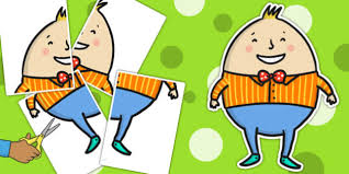 Easter bunny hiding eggs coloring page. A2 Humpty Dumpty Teacher Made