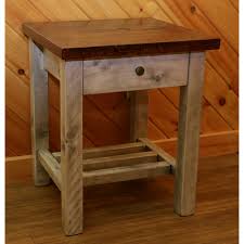 This nightstand comes with one spacious drawer and cabinet; Barnwood Style Timber Peg 1 Drawer Nightstand End Table White Thunder On Sale Overstock 29925034