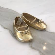 Gold Shoes Size 4 By Janie And Jack