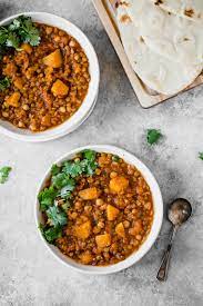 Butternut Squash Chickpea Lentil Moroccan Stew Ambitious Kitchen Recipe Vegetarian Slow Cooker Recipes Moroccan Stew Slow Cooker Vegetarian