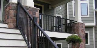 Homeowners who want timeless yet modern style gravitate to this series, which is recommended by contractors because of its thick walled aluminum, vinyl inserts to prevent rattling, and easy installation. Afco Aluminum Railing Systems Pacific Columns Inc