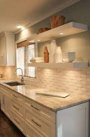 Granite Counters With A Clean White Backsplash Love This And Use Rich Bright Colors To Accent Timeless Kitchen Kitchen Design White Backsplash