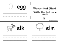 Every item on this page. Letter E Alphabet Activities At Enchantedlearning Com