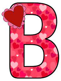 Para imprimir os moldes deste artigo, basta clicar com o botão direito na imagem e salvar em seu agora vamos aos moldes em si. Moldes De Letras Grandes A Color San Valentin De Corazon Con La Letra B Buscar Con Google Moldes De Letras Abecedario Para Imprimir Bordes Y Marcos