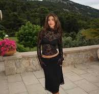 Lenia lace top - black