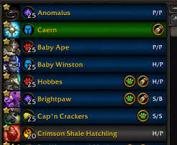 What you need to do is have both of you who are on at same time log off, then whoever comes back on first is the pet guy. Rematch Mounts Pets World Of Warcraft Addons